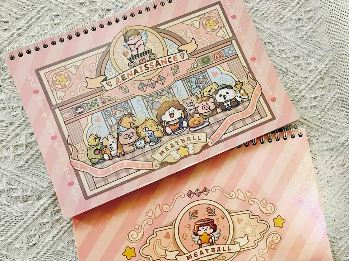 Meatball 「Travel」series 1 United Kingdom washitape and sticker holder book