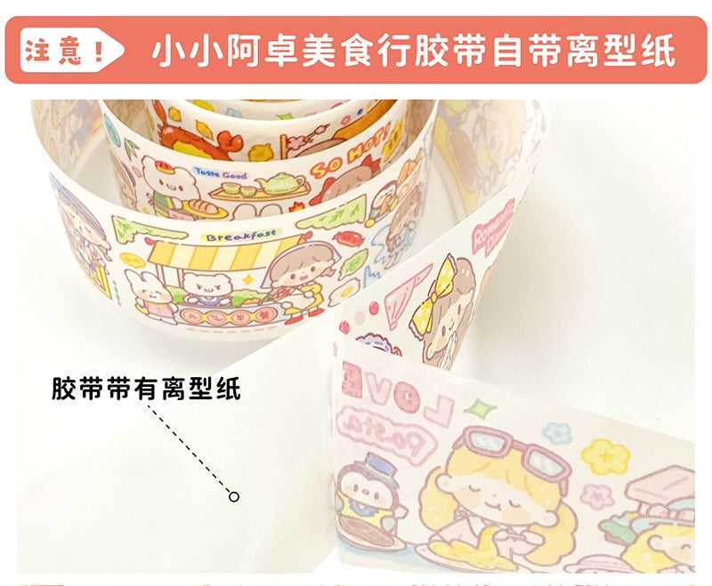 Molinta restaurant「Delicious Food」series washitape sticker and journal paper pack