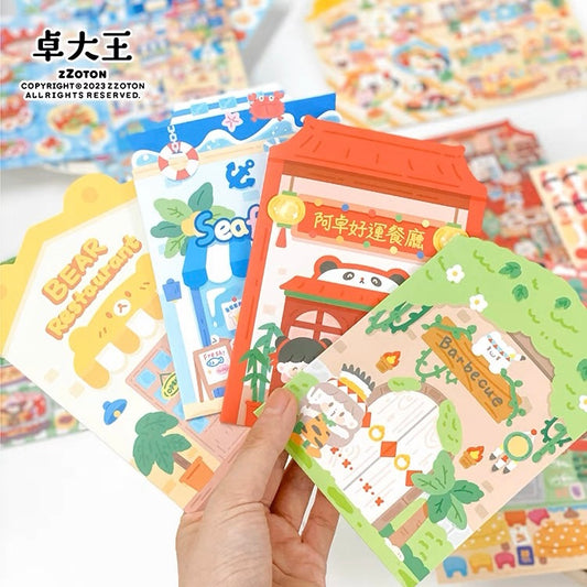 Molinta restaurant delicious food scene sticker set