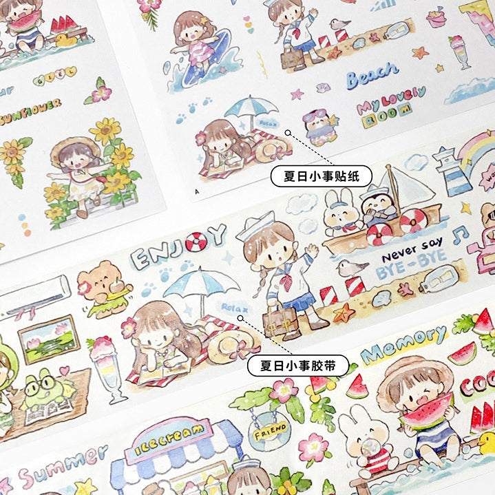 Molinta summer time washitape and sticker pack