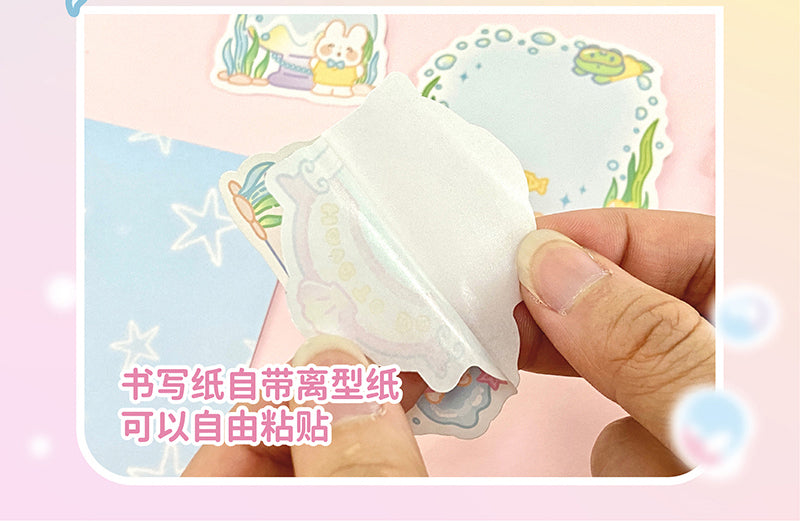 Molinta summer「Undersea Paradise」series washitape sticker and journal paper pack