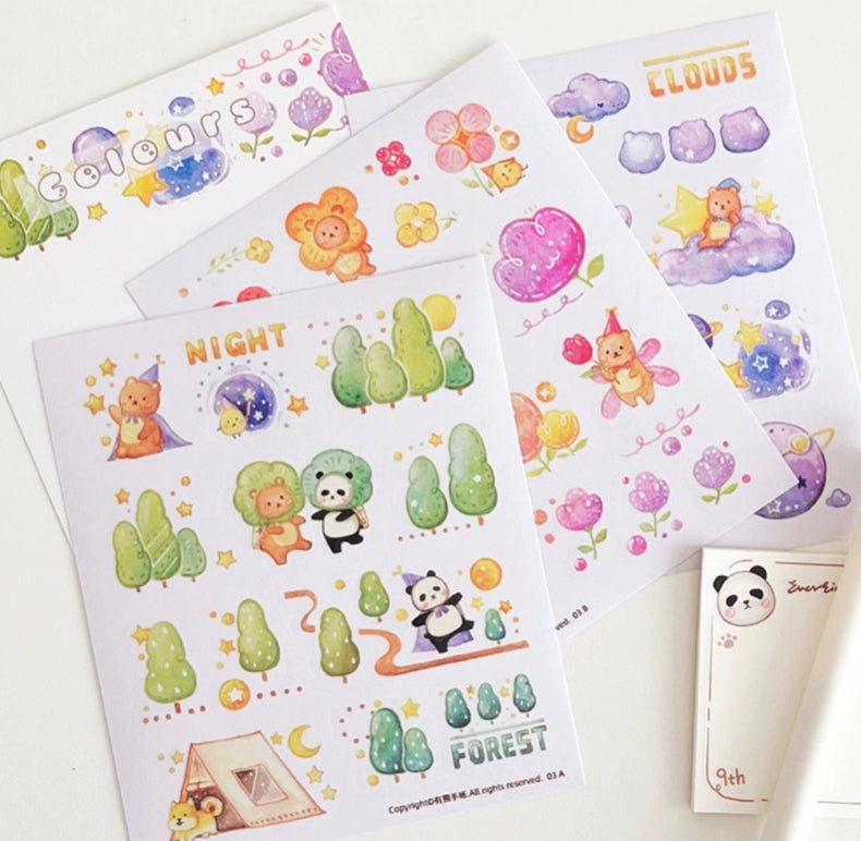 Ever&Ein colorful washitape and sticker pack