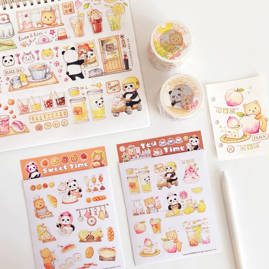 Ever&Ein tea time and sweet time washitape and sticker pack