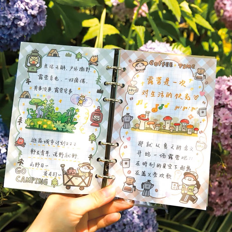 Meatball camping loose leaf book