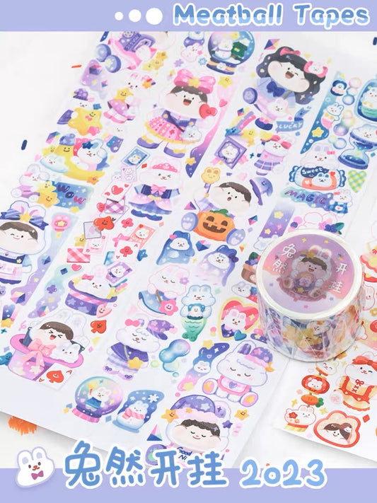 Meatball ă2023 new year rabbităseries washitape and sticker tape