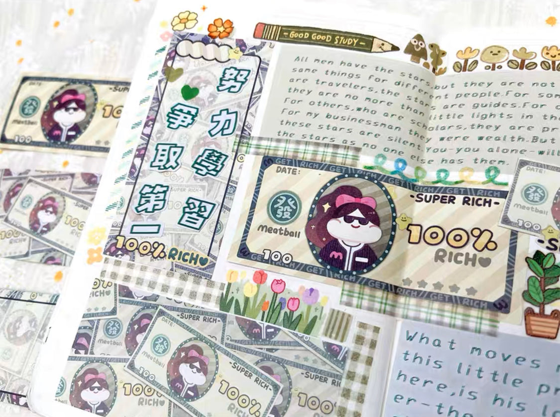 Meatball rich money memo pack