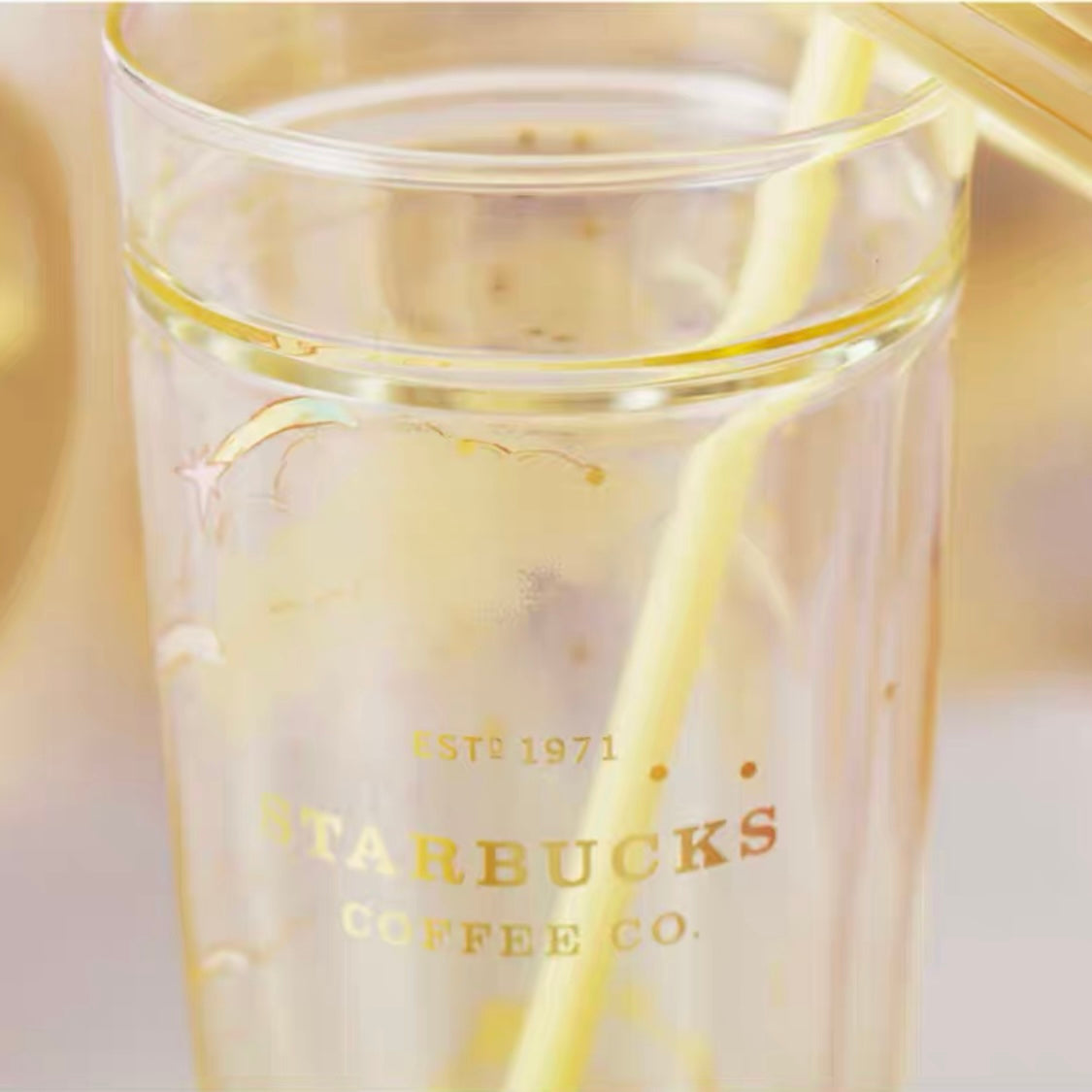 Starbucks China 2022 Summer dreamy garden Season 591ml paradise glass with straw