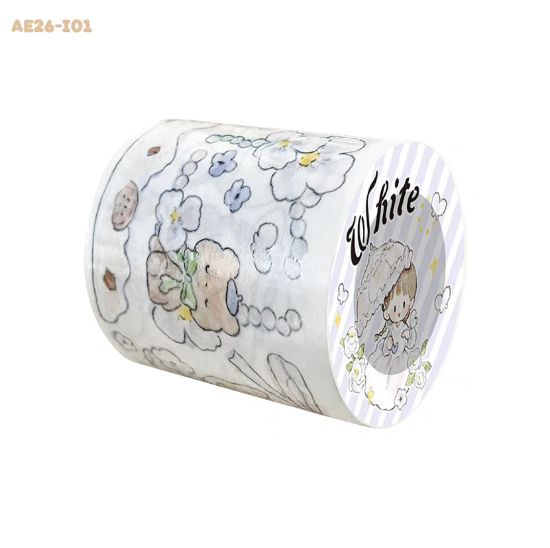 Molinta colorful washitape(black white)
