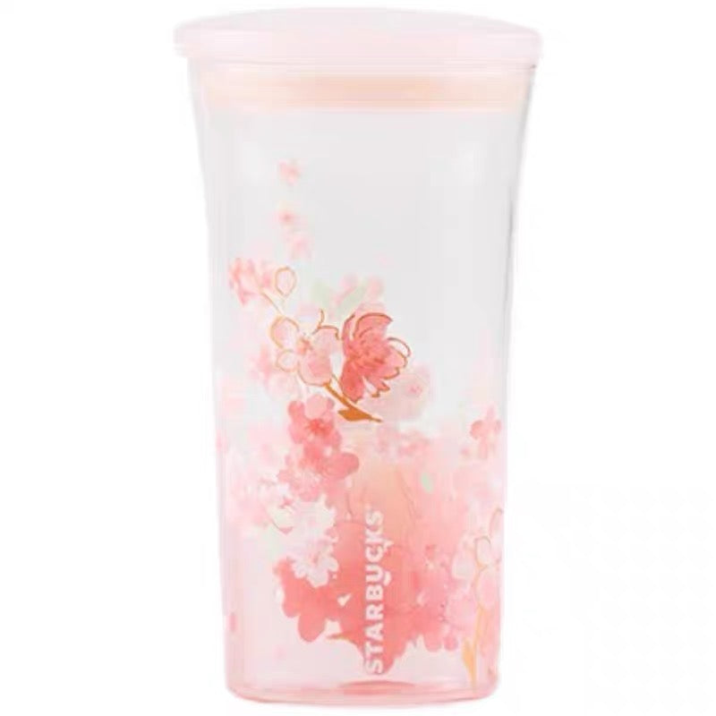 Starbucks China 2022 Sakura Season 473ml pink sakura glass cup