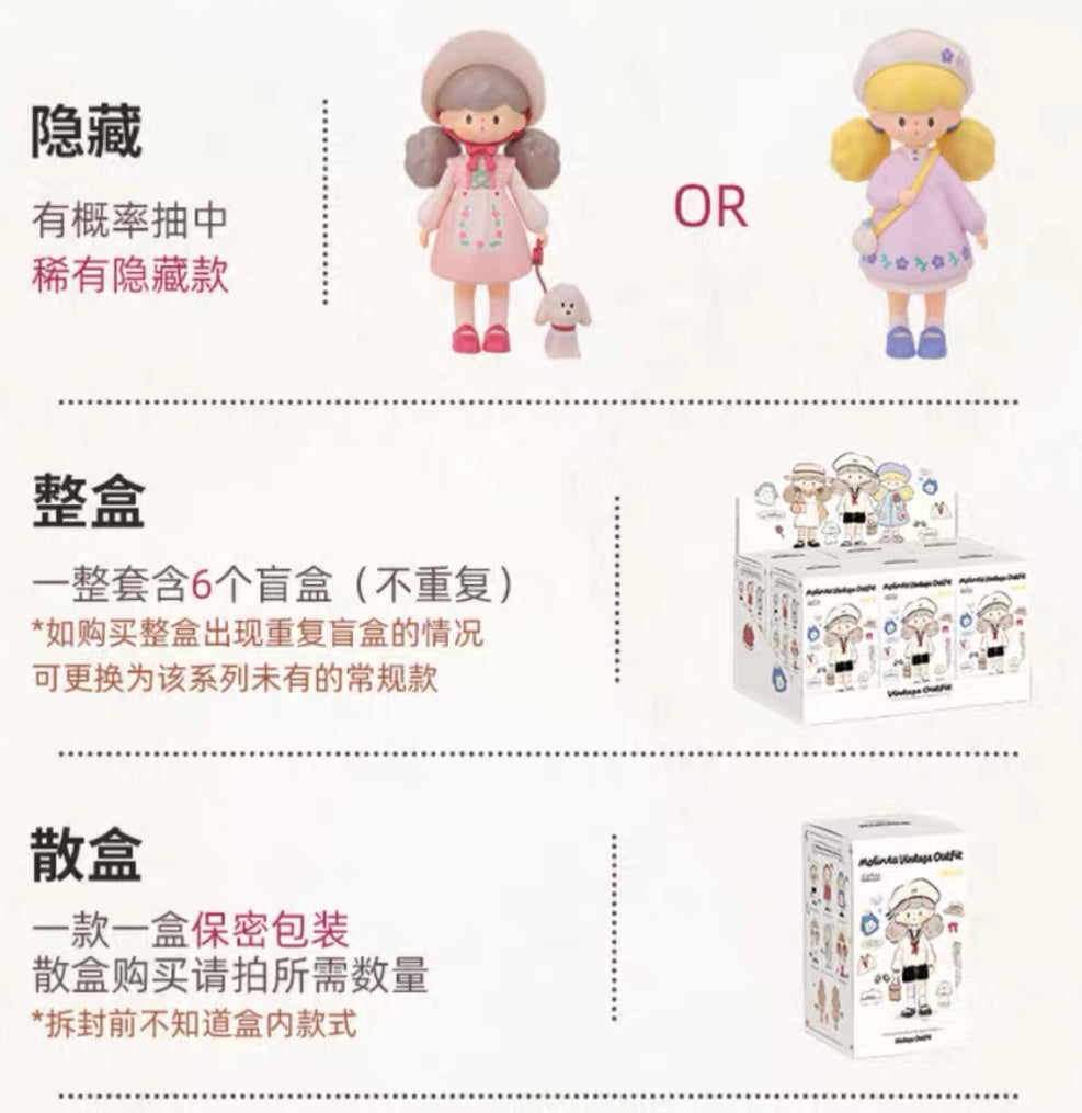Molinta blind box toys 「vintage style girl」series 9