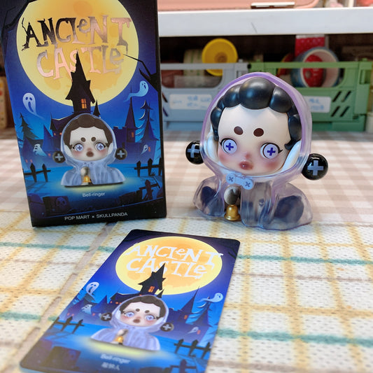ćPRELOVED and SALE ćPOPMART Skullpanda blind box toy Anclent Castle series Bell-ringer