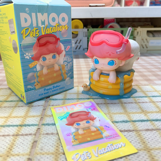 ãPRELOVED and SALE ãPOPMART Dimoo blind box toy Pets Vacation Puppy Bather