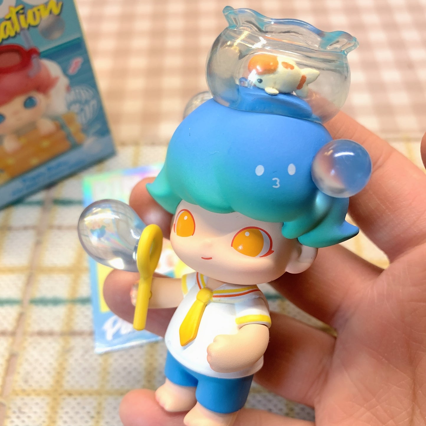 【PRELOVED and SALE 】POPMART Dimoo blind box toy Pets Vacation Bubble Sailor