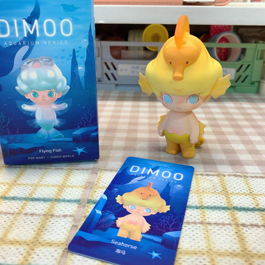 ãPRELOVED and SALE ãPOPMART Dimoo blind box toy Aquarium series Seahorse