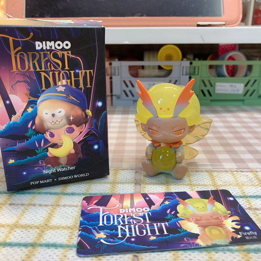 ćPRELOVED and SALE ćPOPMART Dimoo blind box toy Forest Night series Firefly