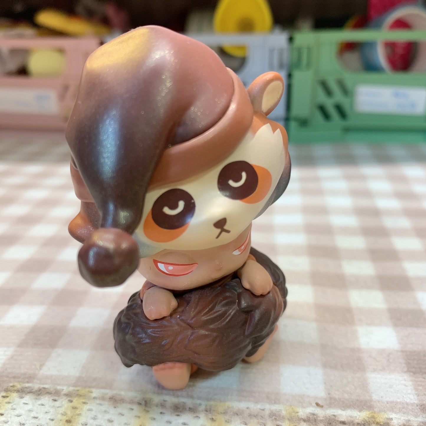 【PRELOVED and SALE 】POPMART Dimoo blind box toy Forest Night series Raccoon