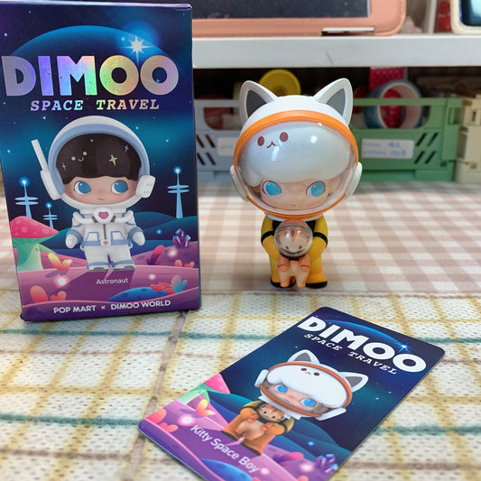 ćPRELOVED and SALE ćPOPMART Dimoo blind box toy Space Travel series Kitty Space Boy