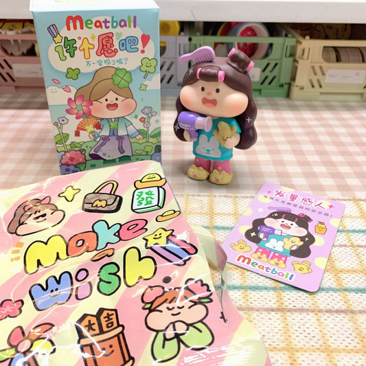 ăPRELOVED and SALE ăMeatball blind box toy Make a wish series Touch volume of hair