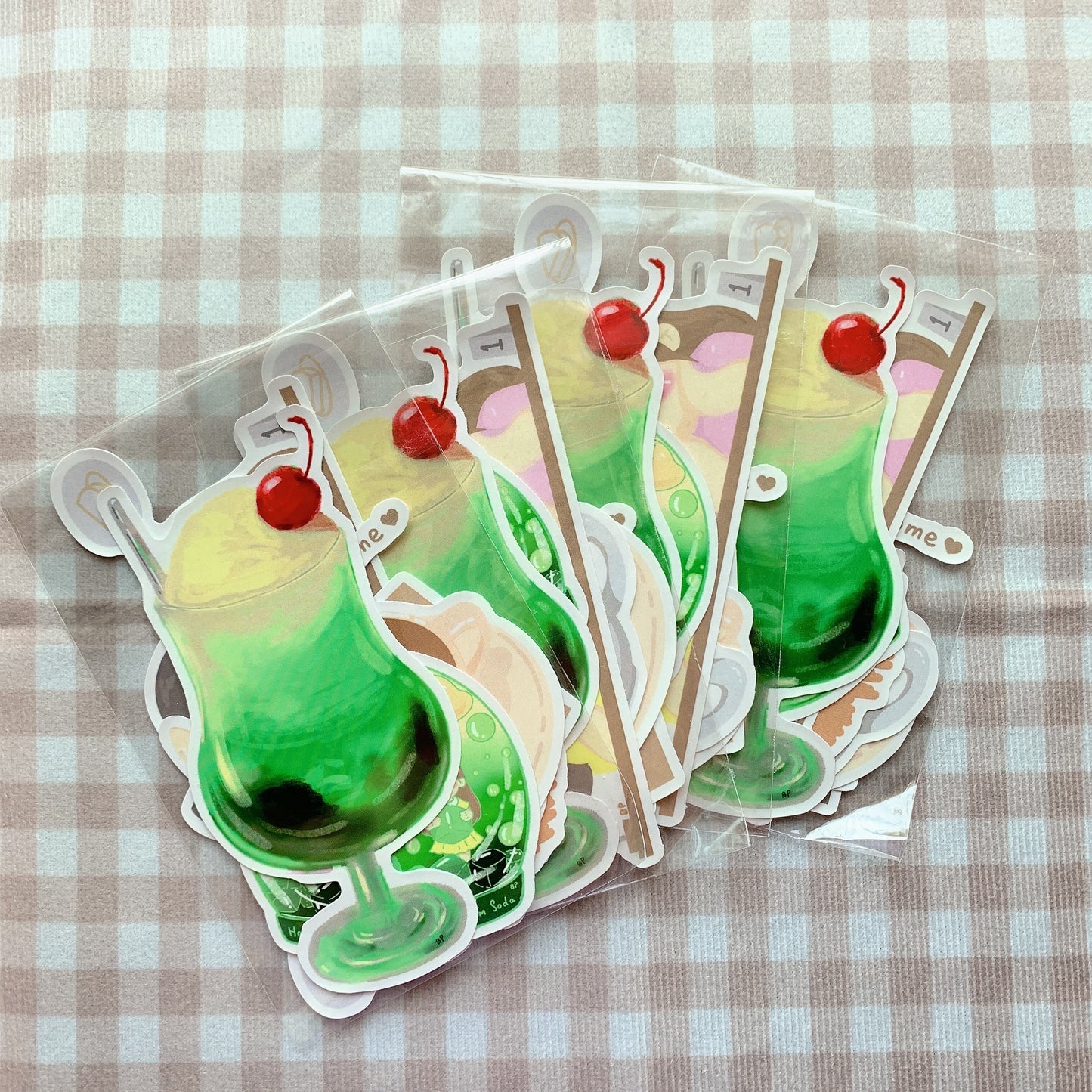 Butterflyplume Moya cafe sticker pack
