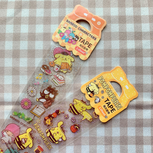 sanrio pompompurin PET tape sheet set