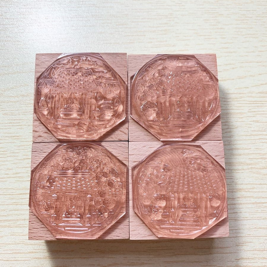 Moya Beijing Hutong season set rubber stamps