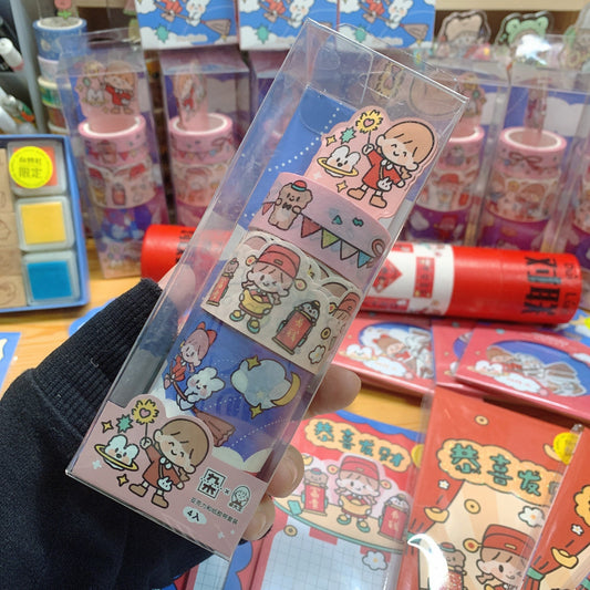 Molinta New Year Series stationery Washitapes & washitape holder