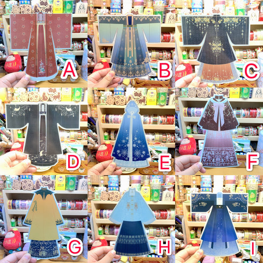 China Hanfu 汉服 shaped postcard