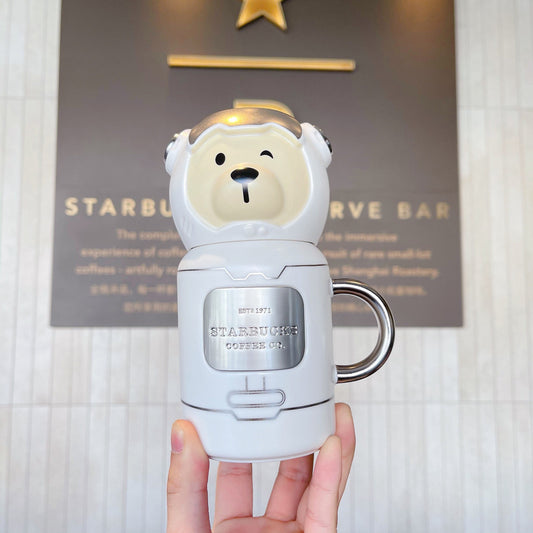 Starbucks China 355ml+199ml 2021 space bear mug set