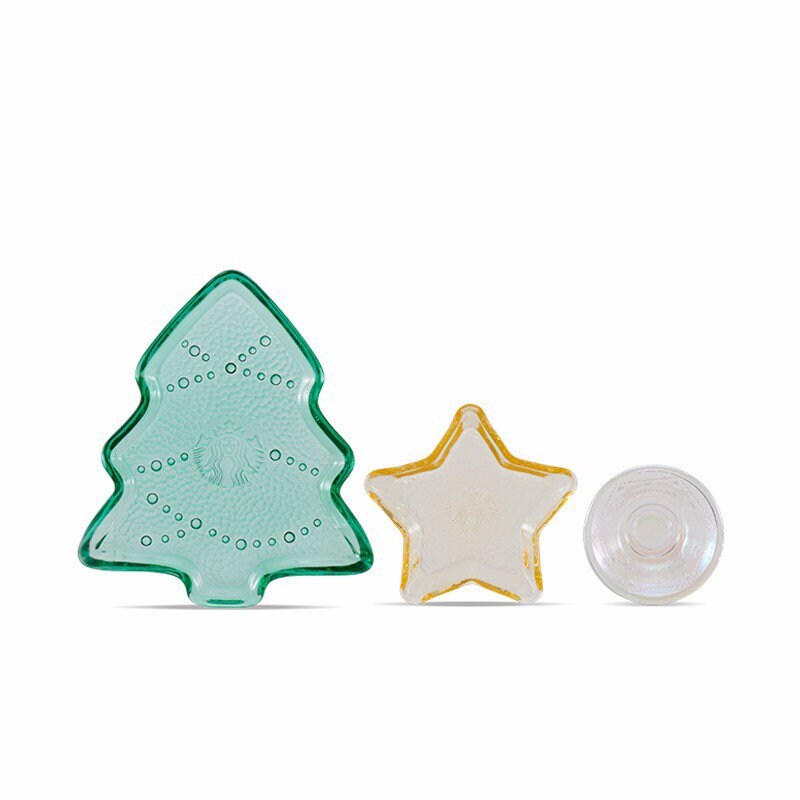 Starbucks China 2021 Christmas glass plate set