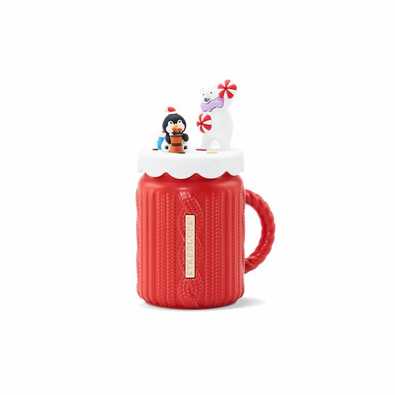 Starbucks China 475ml 2021 Christmas winter penguin & polar bear ceramic cup