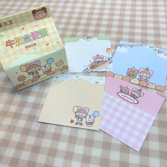 Molinta 「Baking Park」series stationery milk carton memo pad