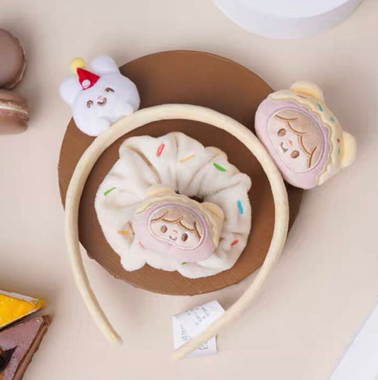 Molinta 「Baking Park」series stationery kawaii pudding plush hair accessories set
