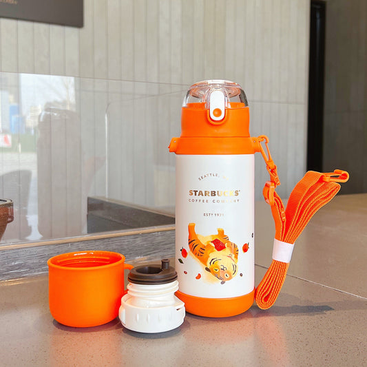Starbucks × Thermos China 550ml 2022 new year tiger series tiger vacuum cup(2 ways to use)