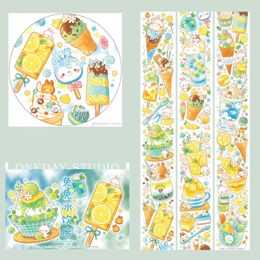 rabbit cold drink shop PET tape