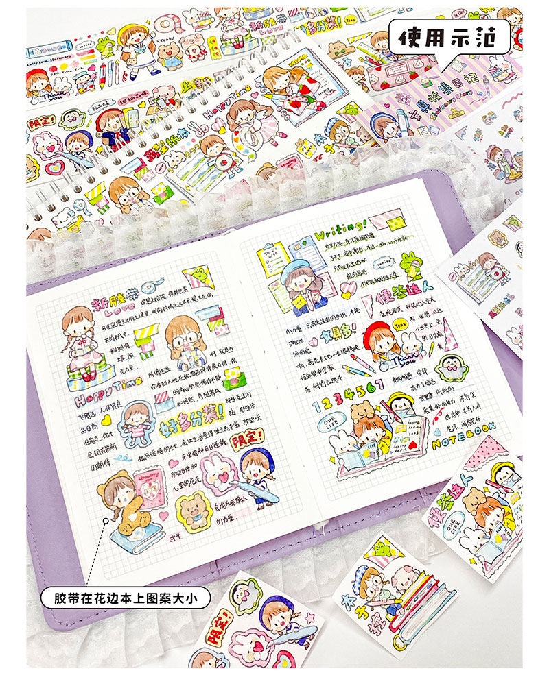 Molinta stationery collection washitape and sticker pack