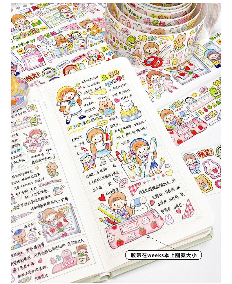 Molinta stationery collection washitape and sticker pack