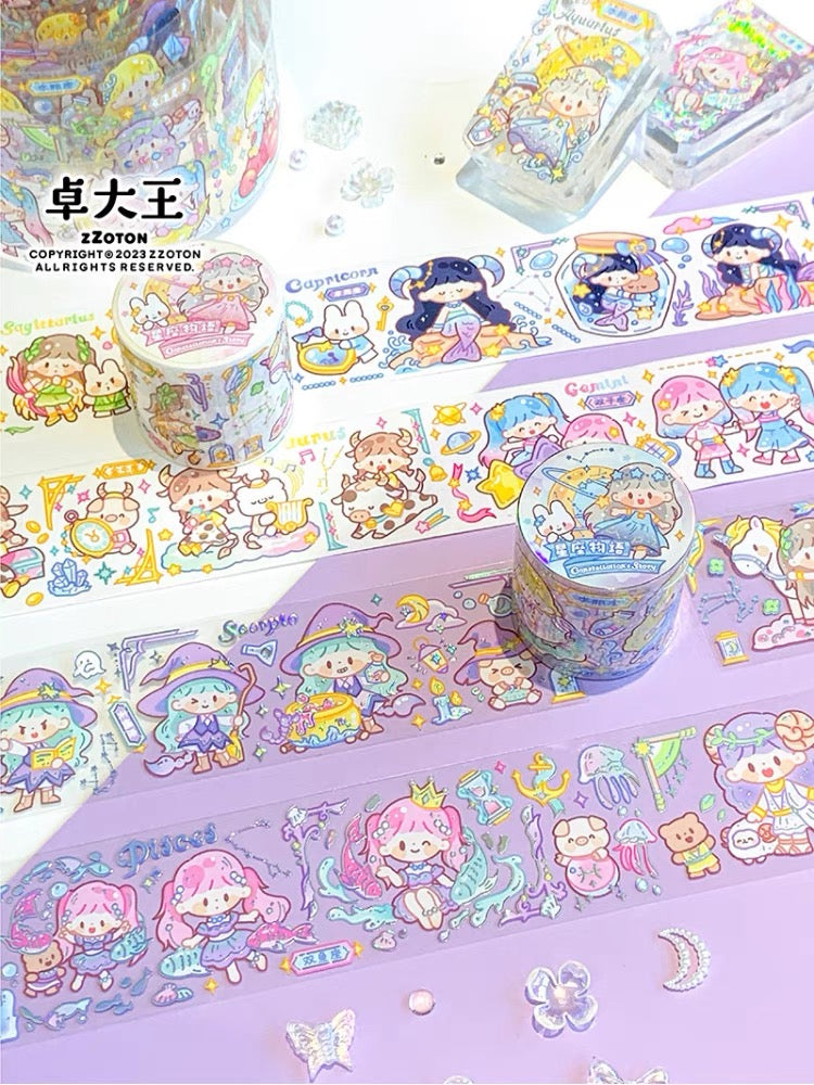 Molinta constellation's story washi & PET with special laser craft tape