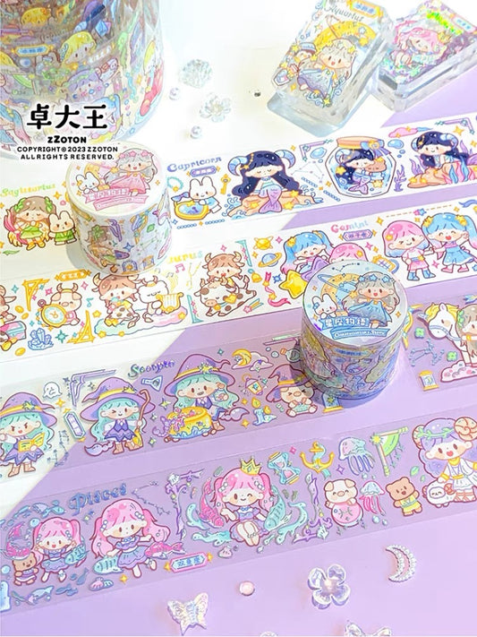 Molinta constellation's story washi & PET with special laser craft tape