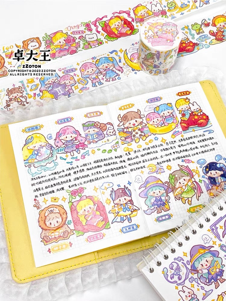 Molinta constellation's story washi & PET with special laser craft tape
