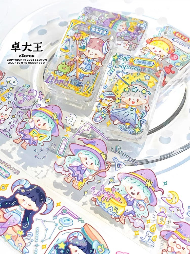 Molinta constellation's story washi & PET with special laser craft tape