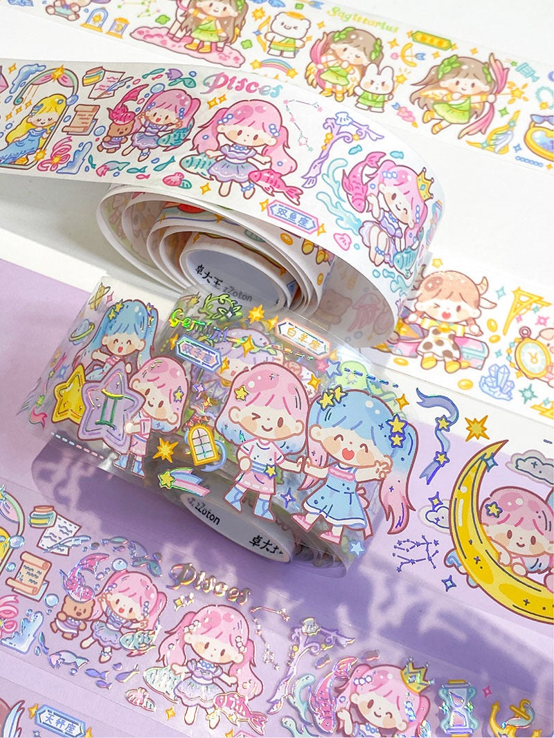 Molinta constellation's story washi & PET with special laser craft tape