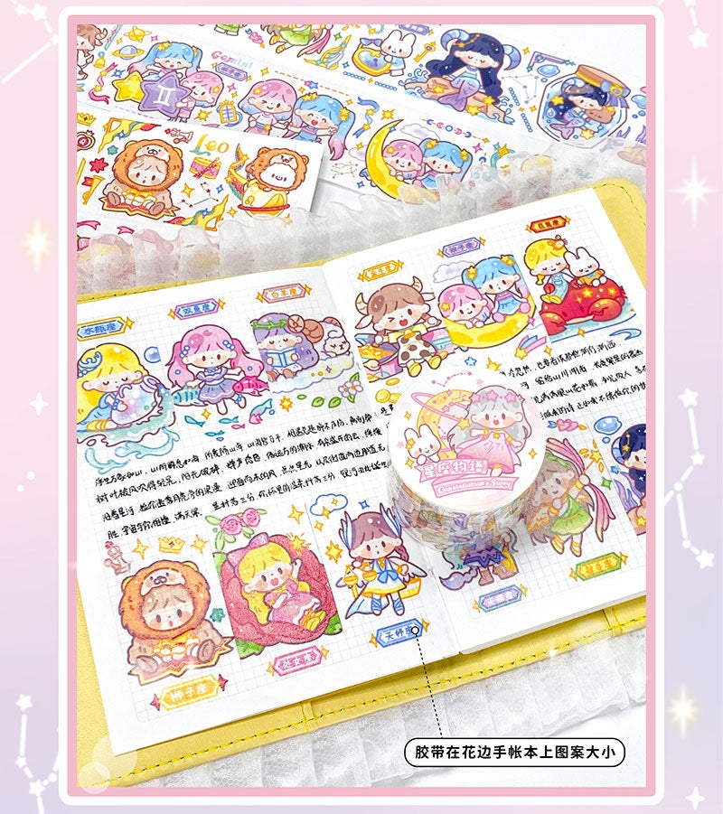 Molinta constellation's story washi & PET with special laser craft tape