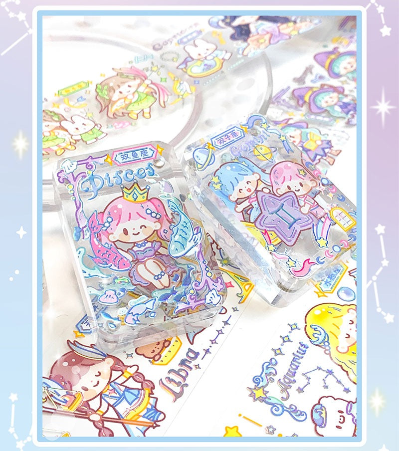 Molinta constellation's story washi & PET with special laser craft tape