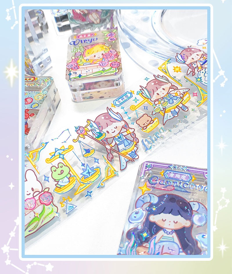 Molinta constellation's story washi & PET with special laser craft tape