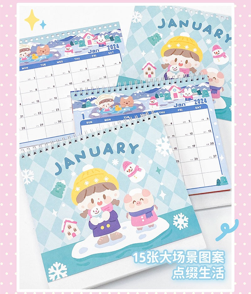 Molinta 2024 calendar with sticker