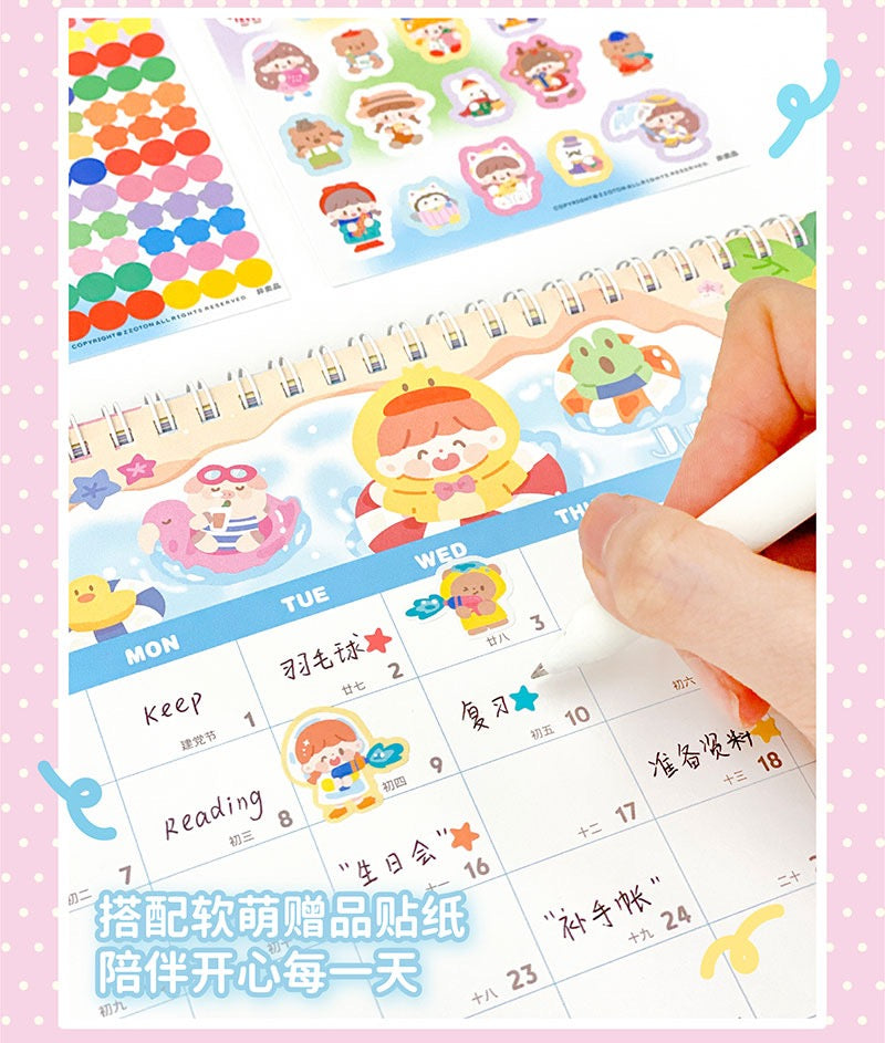 Molinta 2024 calendar with sticker