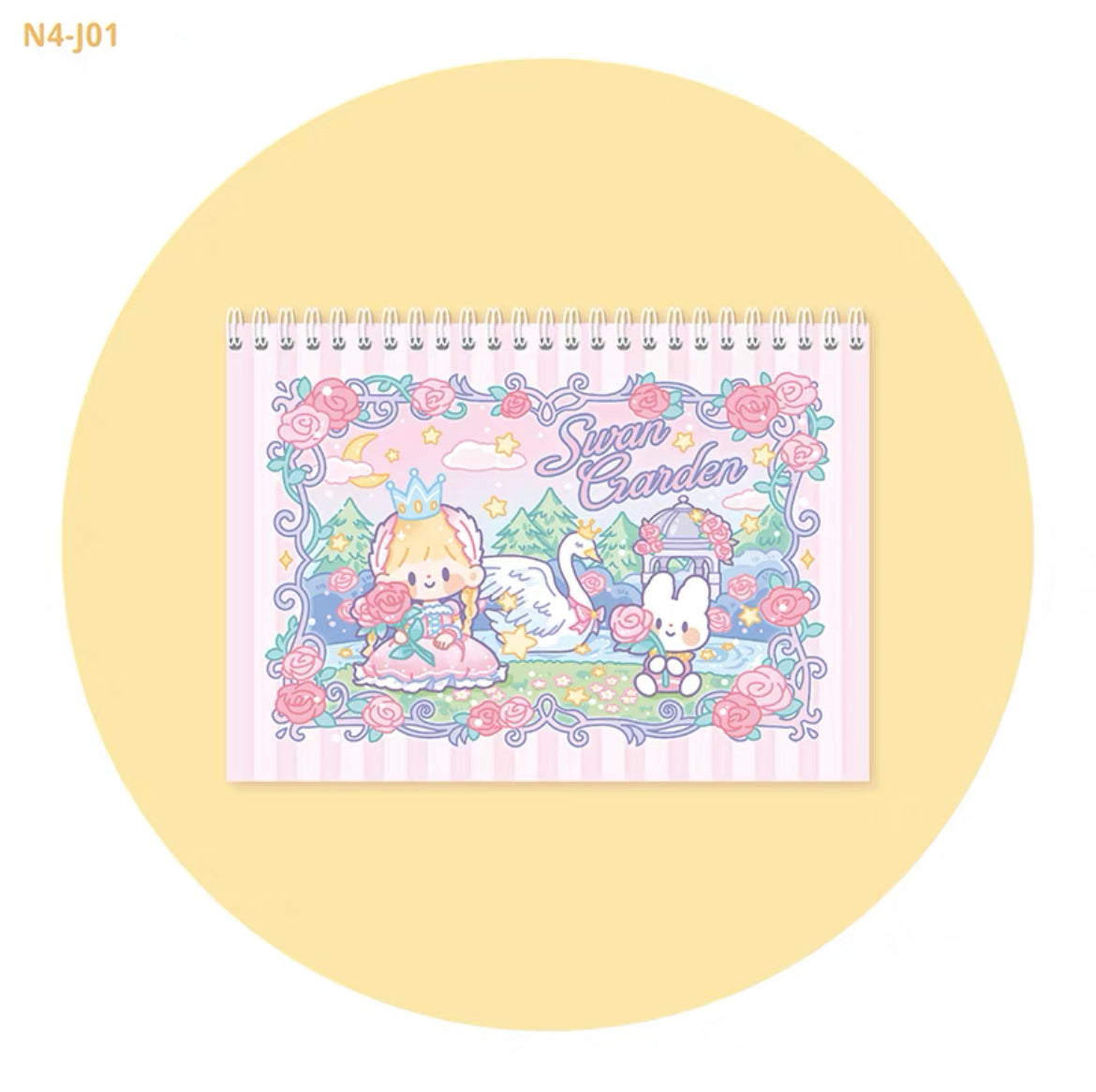 Molinta 「Fairy Tales」series washitape and sticker holder book and A6 notebook