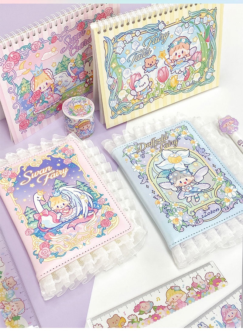 Molinta 「Fairy Tales」series washitape and sticker holder book and A6 notebook