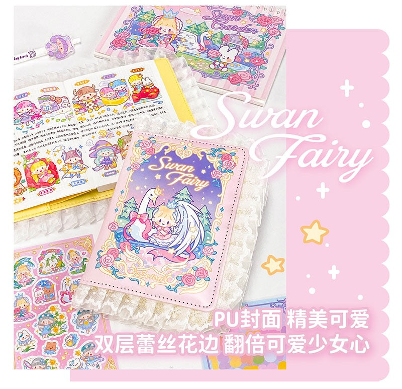 Molinta 「Fairy Tales」series washitape and sticker holder book and A6 notebook