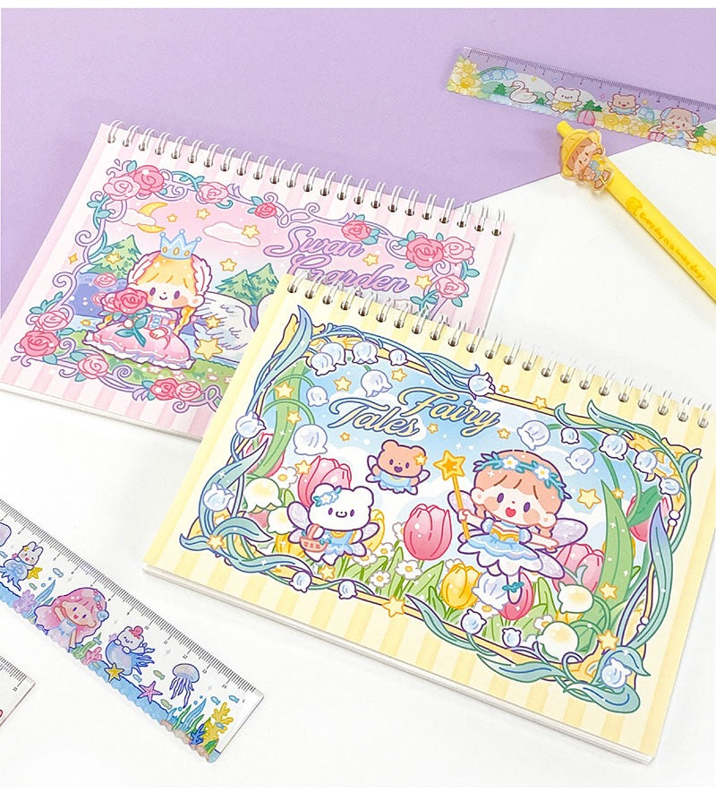 Molinta 「Fairy Tales」series washitape and sticker holder book and A6 notebook